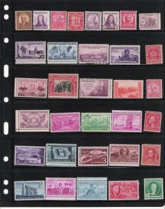 LARGE US COLLECTION, 1920'S ON.  MINT, OG