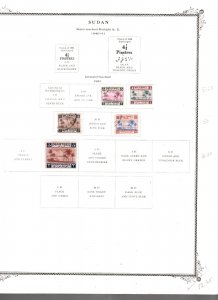 Collection , Sudan Scott Album Pages 1941/1963, Cat $49, Mint & Used