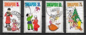 SINGAPORE SG155/8 1971 FESTIVALS SET USED