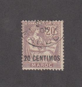 French Morocco Scott #17 Used