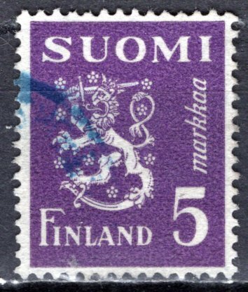 Finland; 1945: Sc. # 176E: Used Single Stamp