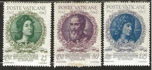 Vatican 87-89,  mint,  hinged.  short set. 1944. (V24)