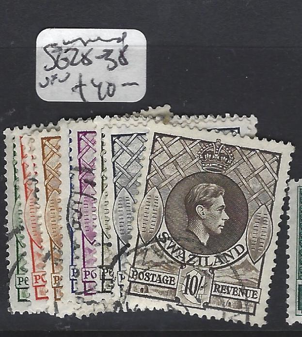 SWAZILAND  (P2405B) KGVI  SET SG 28-38   VFU