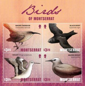 Montserrat - 2016 Birds of Montserrat - Sheet of 4 - MNH