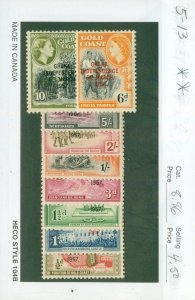 GOLD COAST 5-13 MNH CV $8.86 BIN $4.50
