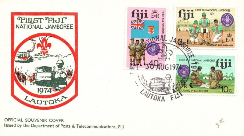 Fiji 1974 FDC - First Fiji National Jamboree - F28124