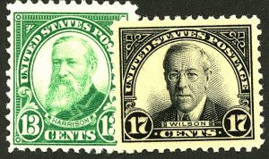 U.S. #622-3 MINT OG LH