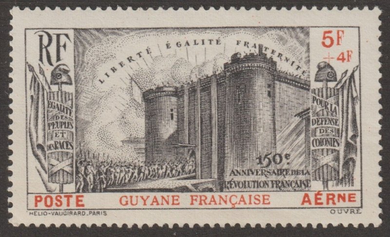 EDSROOM-18378 French Guiana CB1 LH 1939 Complete French Revolution CV$22