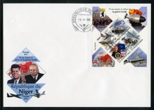 NIGER 2022 75th ANN OF THE END OF THE COLD WAR HARRY TRUMAN  SHEET FDC