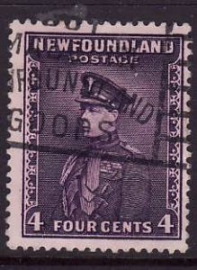 Newfoundland-Sc#188 -used  4c Prince of Wales-id371-1932-7-