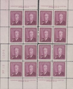 Canada UNITRADE MNH  #  286       Plate   12      Match set