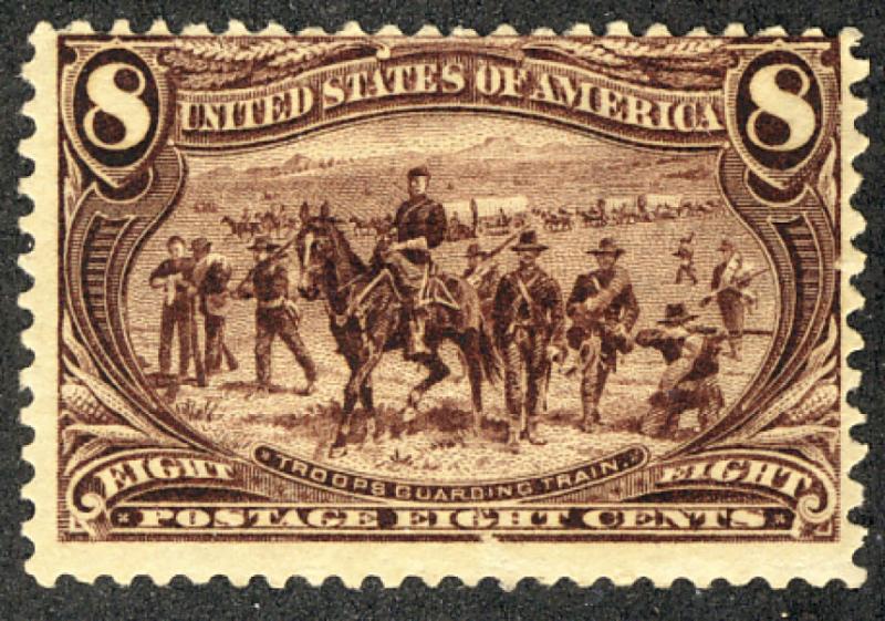 US #289 SCV $375.00 VF mint never hinged, super fresh color, very tough stamp...