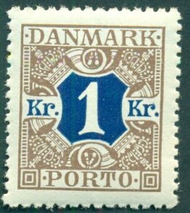 DENMARK #J23, Mint Never Hinged, Scott $26.00