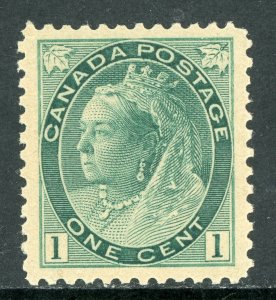 Canada 1898 QV Numeral Issue 1¢ Blue Green Scott #75 VF MNH V256