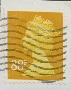 GREAT BRITAIN MACHINS SRLF ADHESIVE 2013  88p ORANGE-YELLOW SGU2931 USED