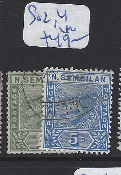 MALAYA  NEGRI SEMBILAN    (P3007BB)  TIGER   1C, 5C   SG 2, 4   VFU