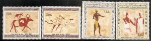 Algeria 344-47 MNH 1966 Wall Paintings