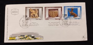 C) 1966. ISRAEL. FDC. JERUSALEM MUSEUM EXHIBITION. MULTIPLE STAMPS. XF