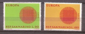 San Marino - 1970 - Mi. 955-56 (CEPT) - MNH - RB125