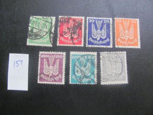 Germany 1924 USED  SC C20-26 SET VF 350 EUROS   (157)