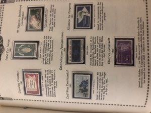 The All American Stamp Album Mint Stamps Very Nice Starts At 1933 Almost Full