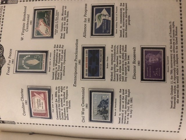 The All American Stamp Album Mint Stamps Very Nice Starts At 1933 Almost Full