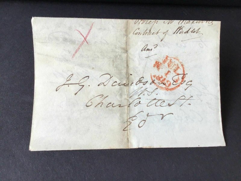 J.G.Davidson 1819  postal letter  cover Ref R28838