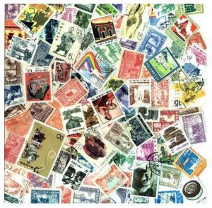 China Stamp Collection - 100 Different Stamps