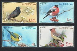 Moldova Starlin Waxbill Blue Tit Bullfinch Birds 4v MI#923-926