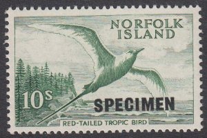 Norfolk Island 41, SG36 MH Specimen Overprint CV $32.50