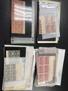 US Plate Blocks Group Ranging From 286-645 Many NH Retail Value Oliver $12,800