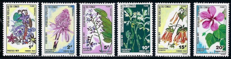 Congo Republic MNH J46-51 cv $4.55 BIN $2.50