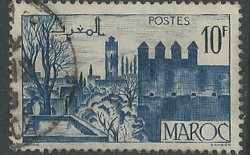 French Morocco # 232 Fez Gardens - 10fr. (1) VF Used