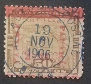 SOTN Cancel November 19 1906 COLOMBIA Map Stamp Used zz415