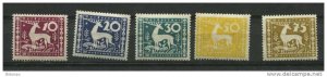 Germany Wurttemberg 1920 Mi 144 146-9 MNH  17 euro