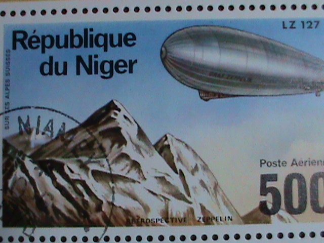 NIGER- 1970 AIR ZEPPELIN  CTO  S/S SHEET-VERY FINE WE SHIP TO WORLD WIDE