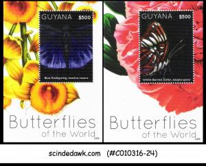 GUYANA - 2012 BUTTERFLIES OF THE WORLD /BUTTERFLY - MIN. SHEET MNH 2nos