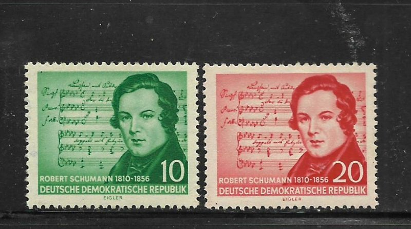 DDR,295-296, MINT HINGED,ROBERT SCHUMANN