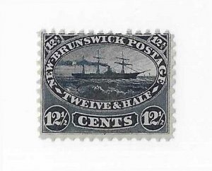 New Brunswick Sc #10  12 1/2c schooner  LH VF