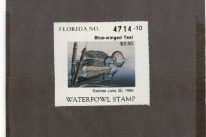 FL11 Florida State Duck Stamp. MNH. OG.