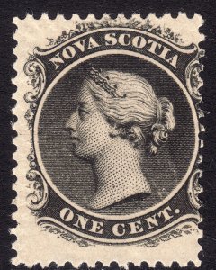 1860-63 Canada Nova Scotia Queen Victoria QV 1¢ MNH Sc# 8 CV $20.00 Stk #1