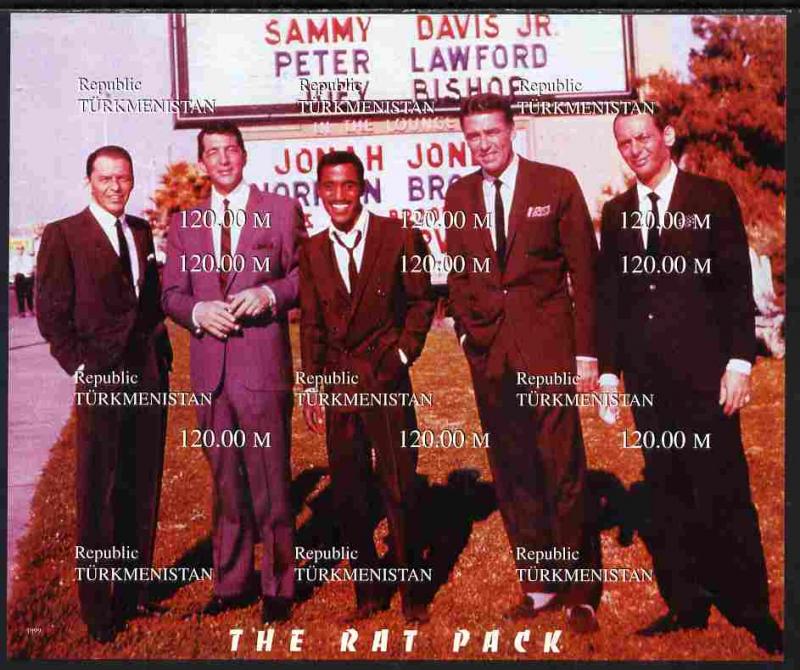 Turkmenistan 1999 The Rat Pack (Sinatra, Davis Jr, Dean M...