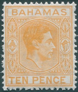 Bahamas 1946 10d yellow-orange SG154c unused
