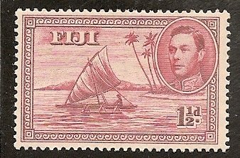 Fiji     Scott  132  Man in Canoe   Used