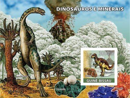 Guinea-Bissau - Dinosaurs & Minerals Stamp S/S GB8303b