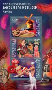 CENTRAFRICAINE 2015 SHEET MOULIN ROUGE