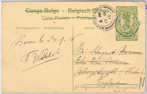 Congo Belge / Belgian Congo POSTAL HISTORY - POSTAL STATIONERY CARD: agricolture