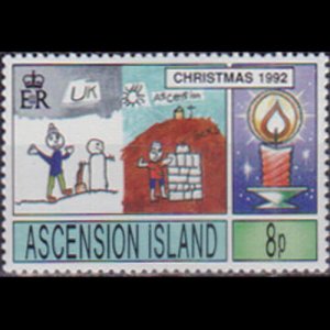 ASCENSION 1992 - Scott# 549 Christmas 8p NH