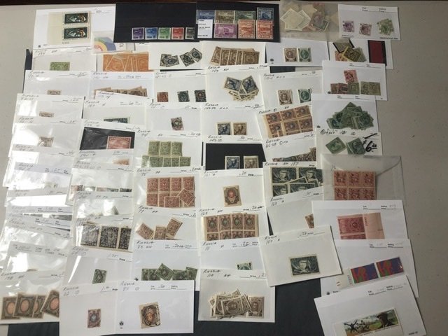 Lots Of Very Nice Russian Stamps in Stock Cards & Few Other Countries