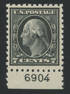 USA 430 - 7 cent Washington Perf 10 - F/VF Mint nh with clean PF Certificate